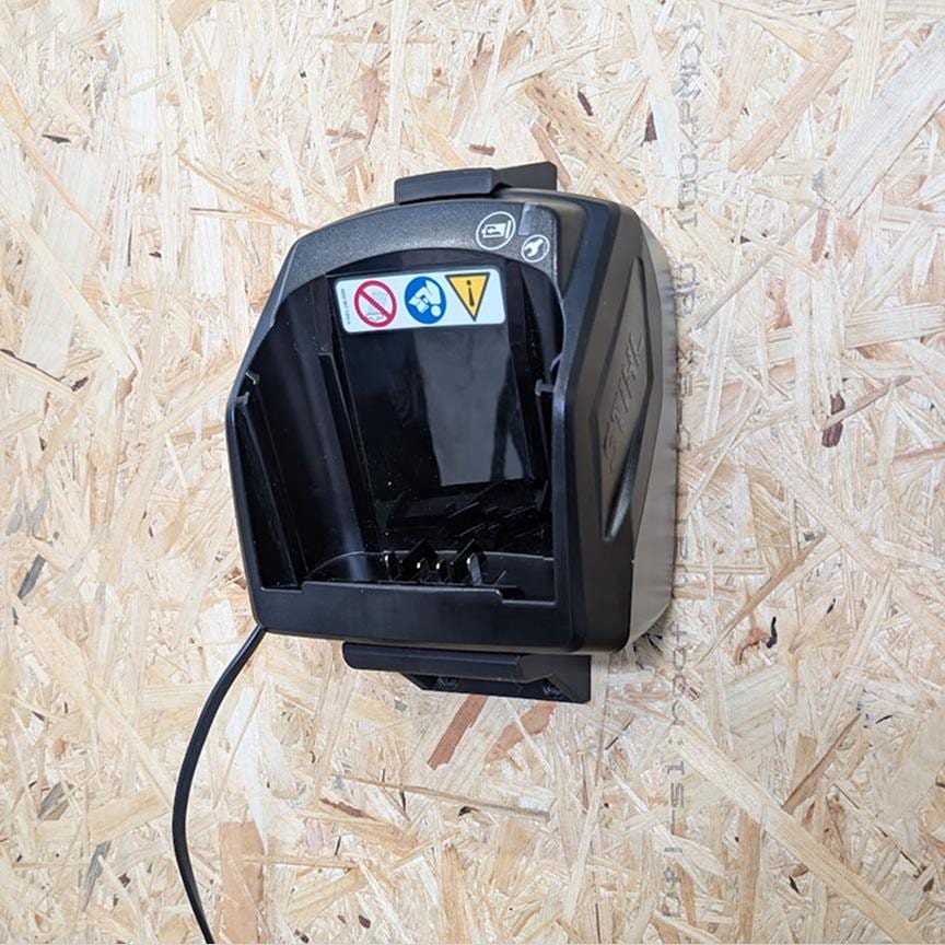 STIHL AL 101 Charger Wall Mount | 3D Printed Secure Bracket | Garage & Workshop Tool Organization