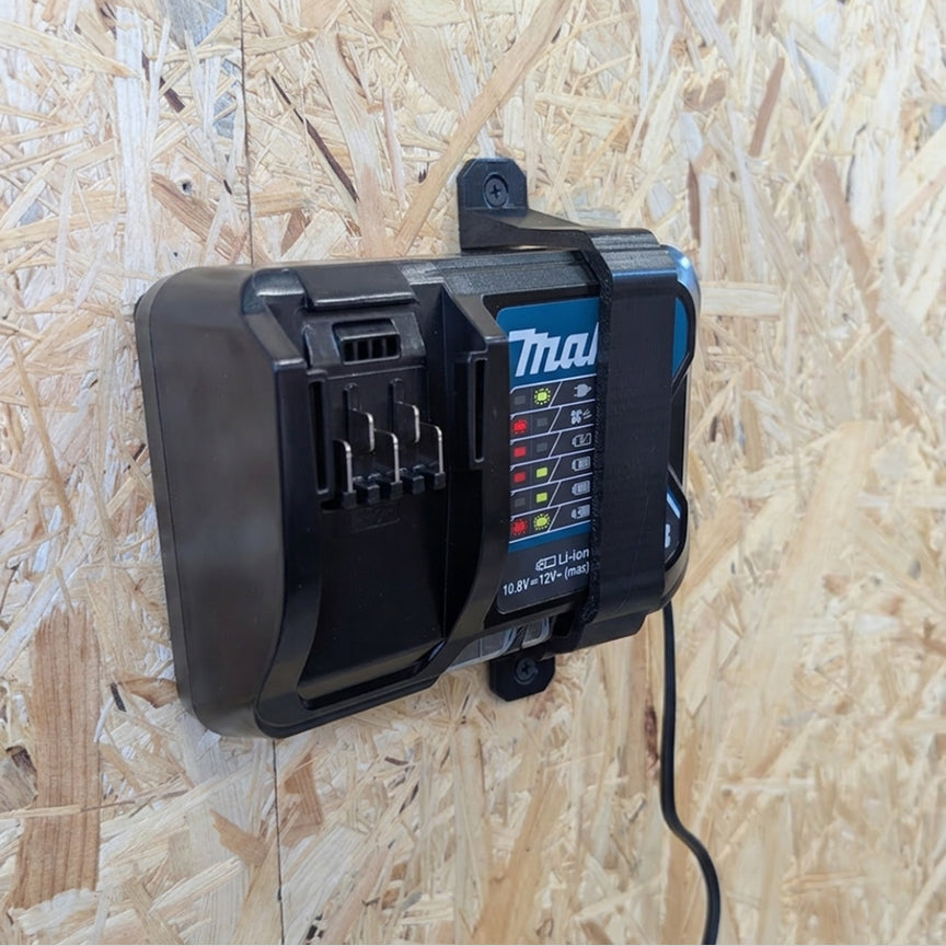 Wall mount for Makita DC10SB battery charger | Garage organization, 3D printed wall mount