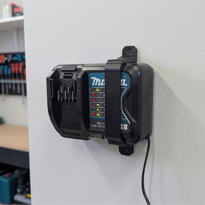Wall mount for Makita DC10SB battery charger | Garage organization, 3D printed wall mount