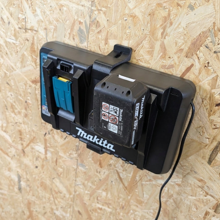 Wall Mount for Makita DC18RD Dual Battery Charger | Workshop & Garage Organisation