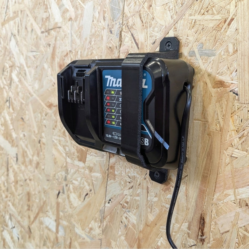 Wall mount for Makita DC10SB battery charger | Garage organization, 3D printed wall mount