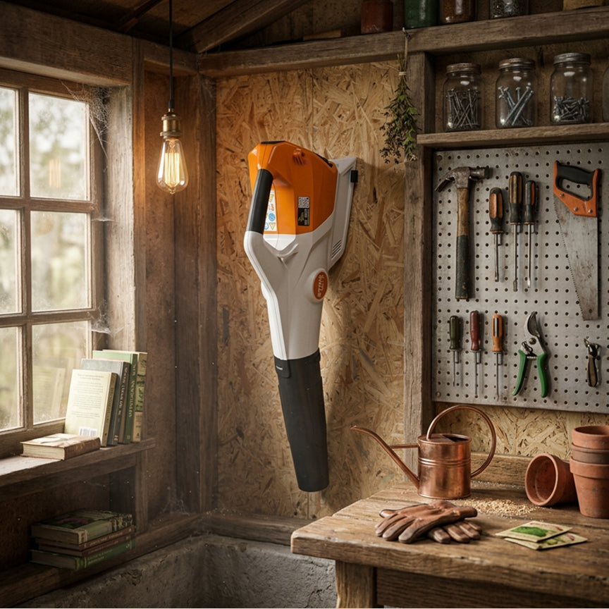 STIHL BGA110 Leaf Blower Wall Mount Holder, Garage storage, van ,shed