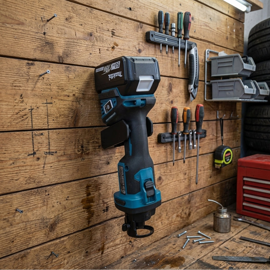 Makita DCO181 XOC01 Cut-Out Tool Wall Mount Holder for Garage Workshop or Work Van