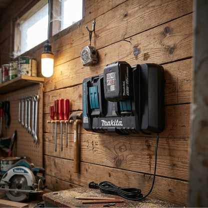 Wall Mount for Makita DC18RD Dual Battery Charger | Workshop & Garage Organisation