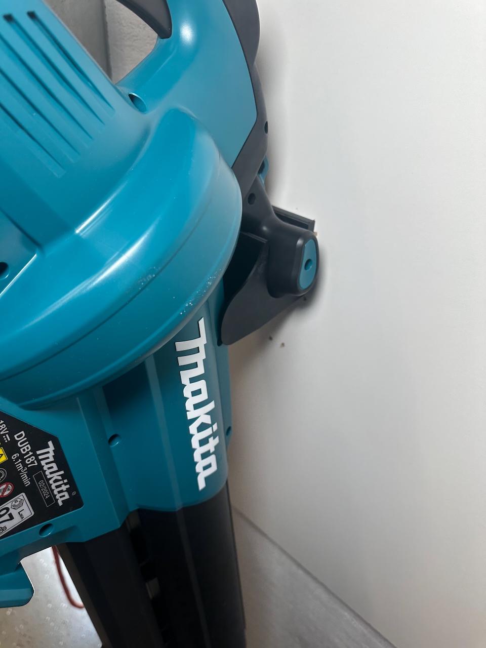Makita DUB187 Wall Mount for Leaf Blower Storage in Garage or Shed