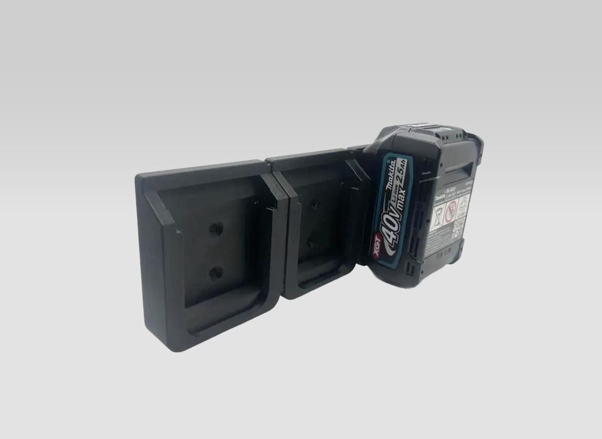 Heavy Duty Makita XGT 40V Battery Wall Mount with Locking