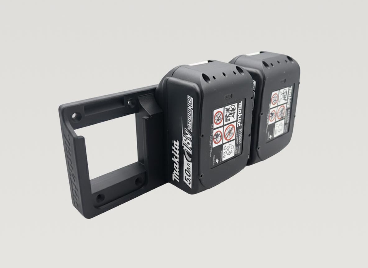 Heavy Duty Makita 18V LXT Battery Wall Mount (1-3 Slots)