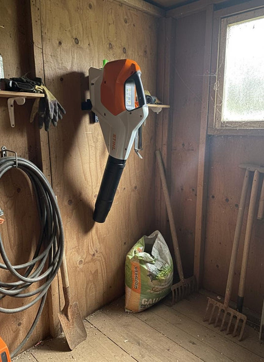 3D Printed STIHL BGA 160 Leaf Blower Wall Mount, PETG Garage Holder