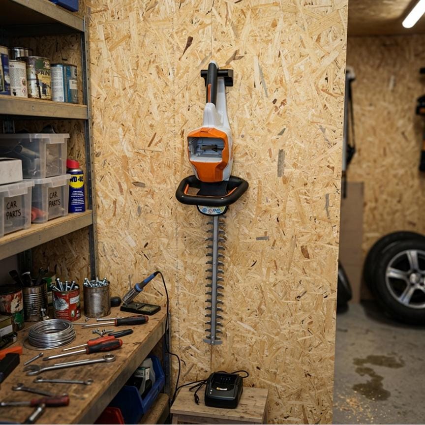 Stihl HSA50 Wall Mount - Custom Hedge Trimmer Storage Hanger