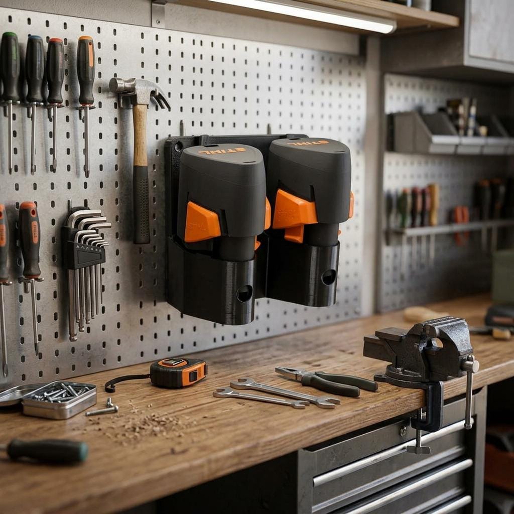 STIHL AS2 Battery Wall Mount for Horizontal or Vertical Storage