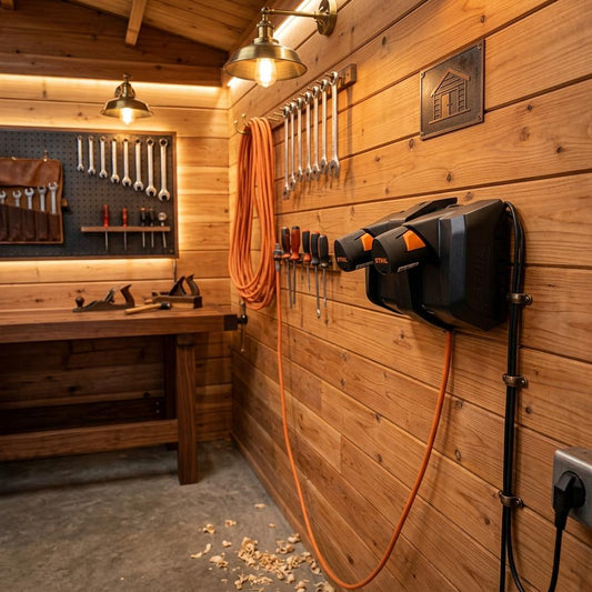 STIHL AL5-2 Battery Charger Wall Mount for Organising Garage or Workshop