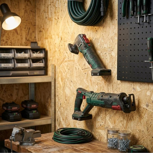 Parkside X 20 V Team Tool Wall Mount | Garage or shop organization | Stealth mount