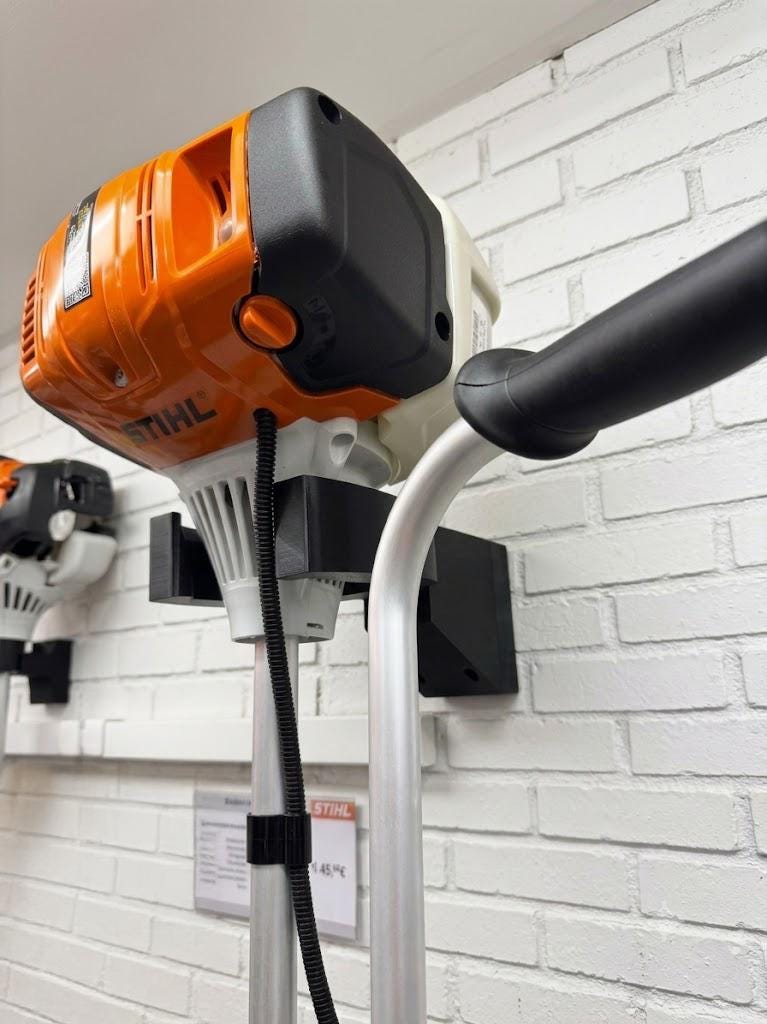 Wall Mount for Stihl FSA / FS Large Brush Trimmers - Custom 3D Printed