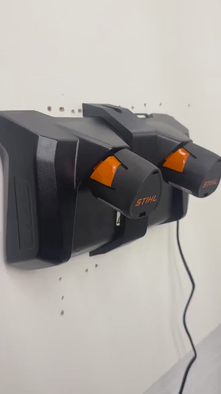 STIHL AL5-2 Battery Charger Wall Mount, garage or workshop organization video