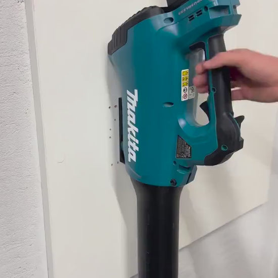 Makita DUB184 / XBU03 Leaf Blower Wall mount, quick and easy storage video