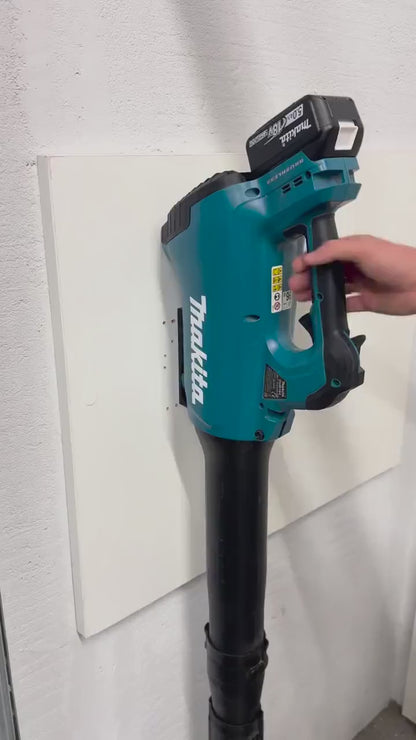 Makita DUB184 / XBU03 Leaf Blower Wall mount, quick and easy storage video