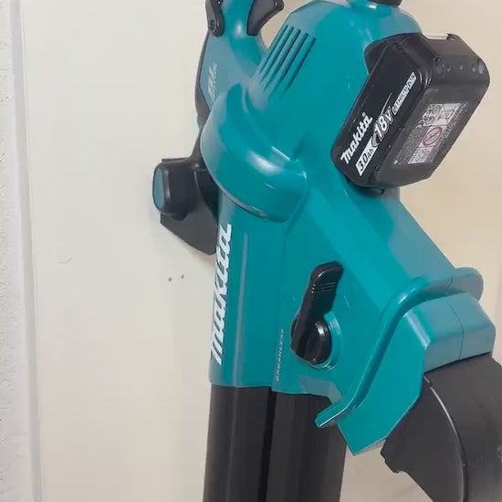 Makita DUB187 / XBU07 Wall mount, leaf blower storage for garage, shed, workshop video