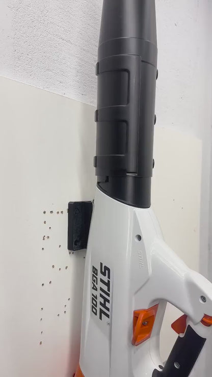 STIHL BGA100 Leaf Blower Wall Mount, garage, workshop organization video