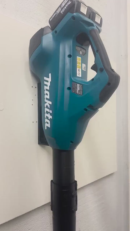 Makita DUB362 / XBU02 leaf blower wall mount, garage organization, van, shed video