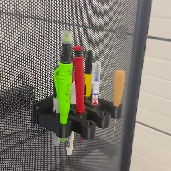 Screwdriver / Pencil / Pen organizer, holder, wall mount video