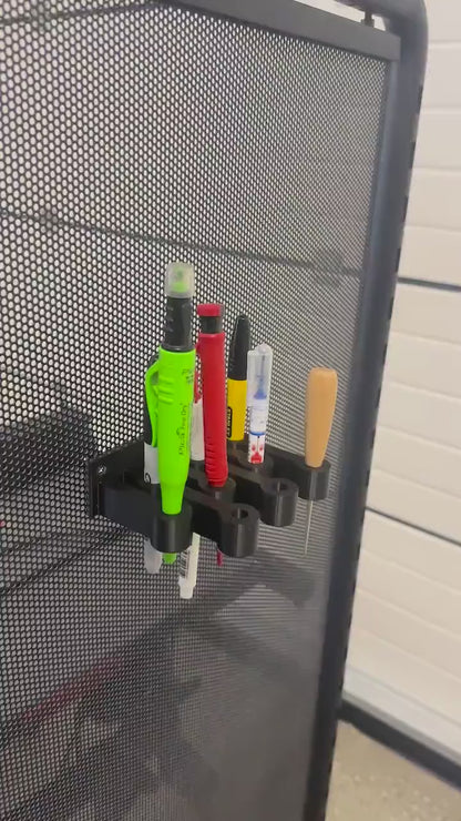 Screwdriver / Pencil / Pen organizer, holder, wall mount video
