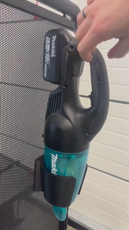 Makita XLC / DCL Series wall mount, cordless vacuum cleaner holder video