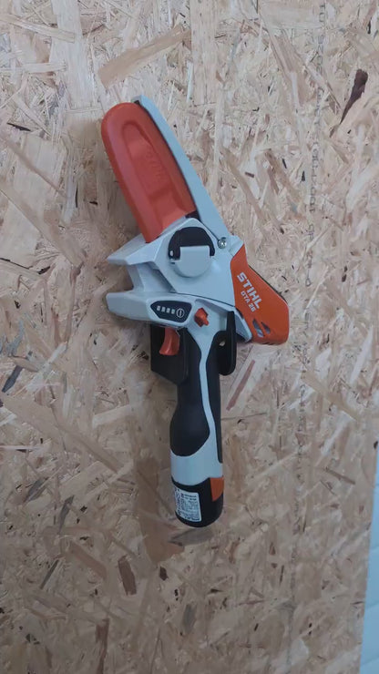 STIHL GTA26 pruner saw wall mount, garage storage, shed storage video