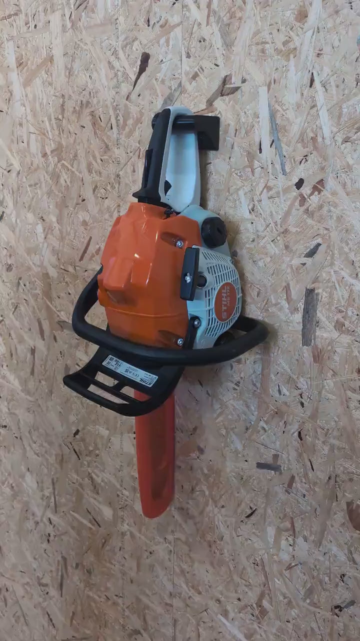 Stihl MS172 AND similar Wall Mount - Custom Chainsaw Storage Hanger - Workshop & Tool Shed Organization video