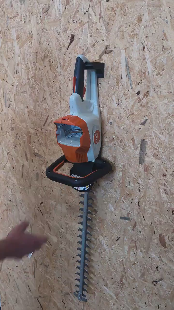 Stihl HSA50 Wall Mount - Custom Hedge Trimmer Storage Hanger - Workshop & Tool Shed Organization video