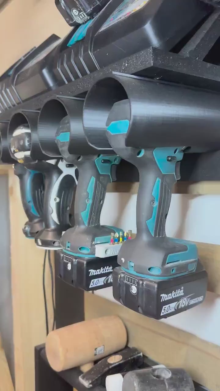 Drill/Impact Driver Wall Mount: Garage/workshop/Van Organizer video