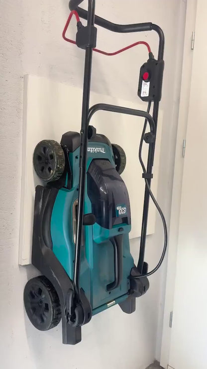 Makita 18v lawnmower wall mount, storage solution video