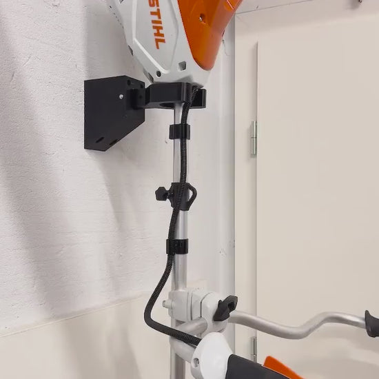 Stihl FSA, FS, HTA, fse, wall mount for trimmer, brush cutter, pole pruner video