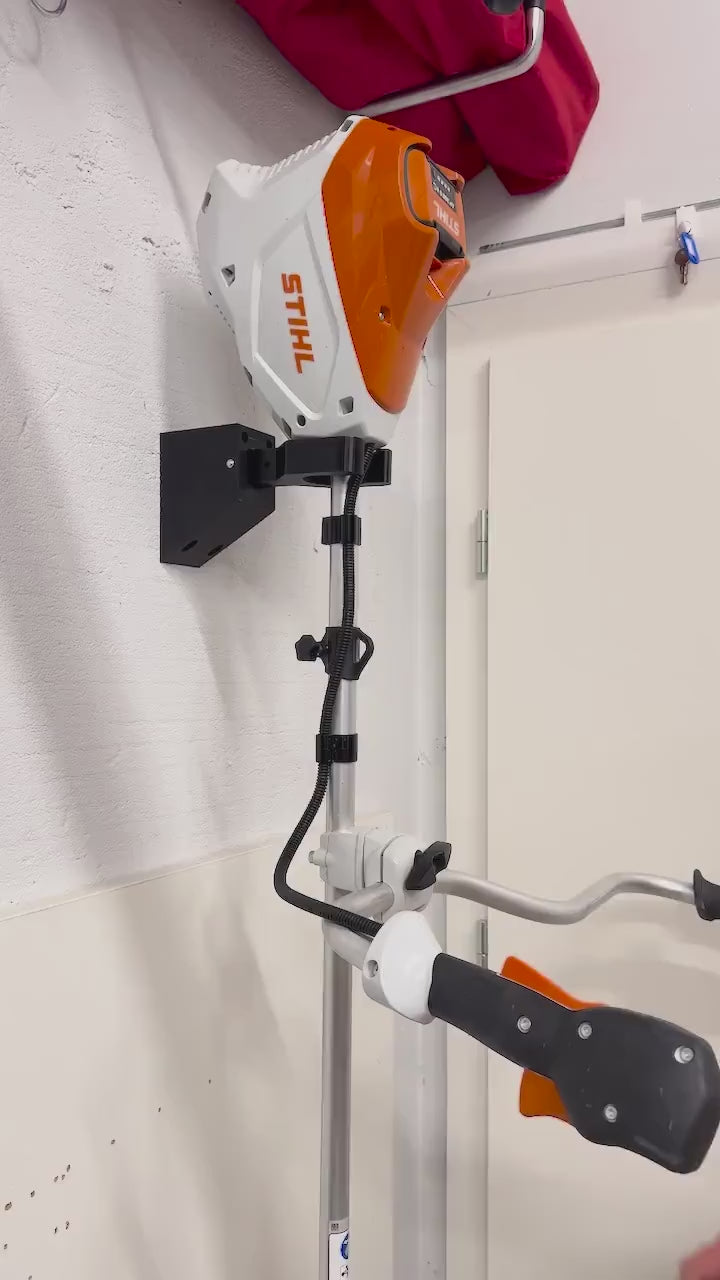 Stihl FSA, FS, HTA, fse, wall mount for trimmer, brush cutter, pole pruner video